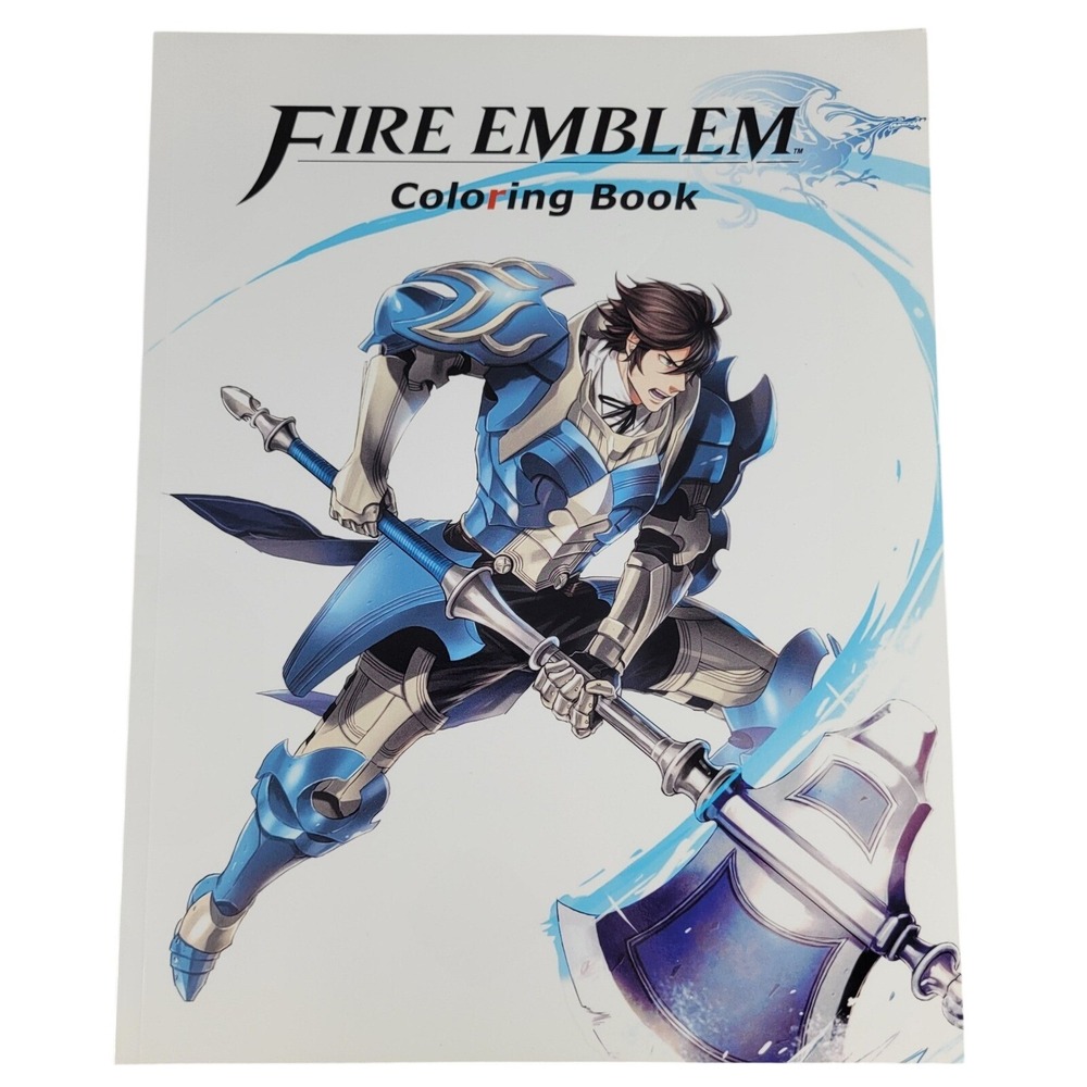 Fire Emblem Coloring Book Video Game Character Line Art Manga Anime ADHD Relax